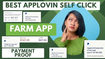 Applovin farm  payment proof | Applovin 3.0 Self click | applovin | as developers