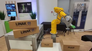 Pickit 3D robot vision depalletization demo at Stäubli Robotics Days. In collaboration with LINAK.