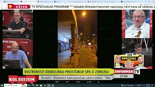 Šešelj Psuje Demonstrantima Majku Ustašku I Preti, Novica Popović Sa Informera Se Smeje 16.08.2025