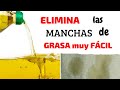 Cómo QUITAR las MANCHAS de ACEITE de la ROPA en segundos #quitarmanchasdeaceite #adiosgrasadelaropa