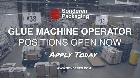 Hiring! Glue Machine Operator