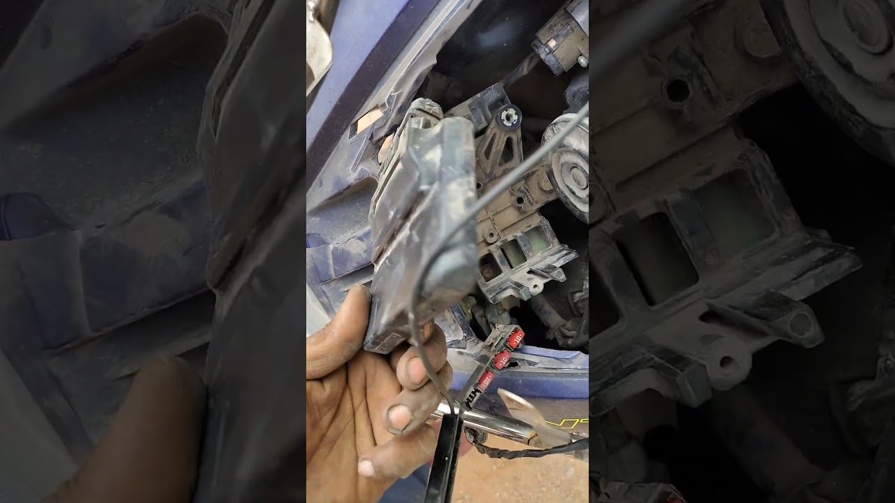 Tvs NTORQ 125 XT battery area and ECM location