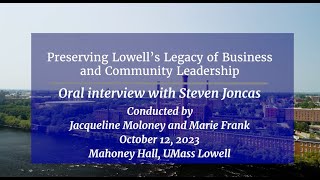 Interview with Steven Joncas (October 12, 2023)