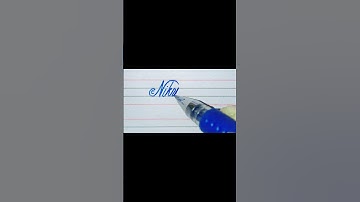 Niku write ✍️ in beautiful cursive style #calligraphy #signature #handwriting #cursivestyles