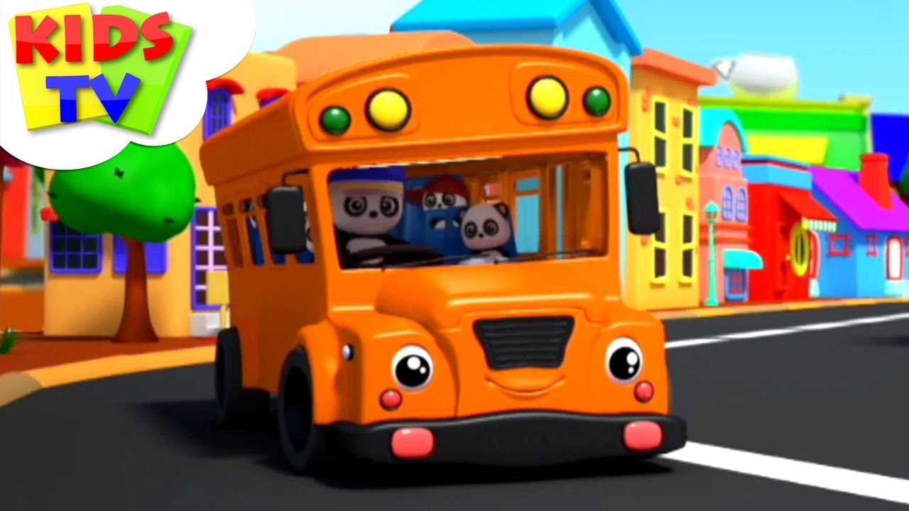 3ds Wheels on the Bus | Baby Bao Panda Cartoons | Kindergarten Nursery Rhymes For Children - Kids TV