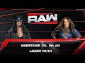 Can Nia Jax Survive The Deadman? UNDERTAKER VS. NIA JAX - RAW Ladder Match!