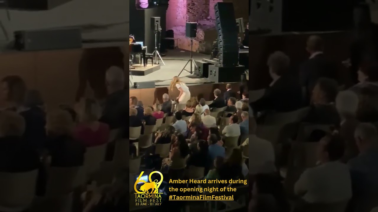 Amber Heard arrived for opening night of the Taormina Film Festival 