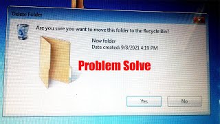 Problem Solve// Are You Want to Move this Folder to Recycle Bin/How to delete undeletable file w7/10 screenshot 5