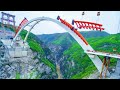 50 Second Timelapse A Canyon Bridge From Nothing to Completion