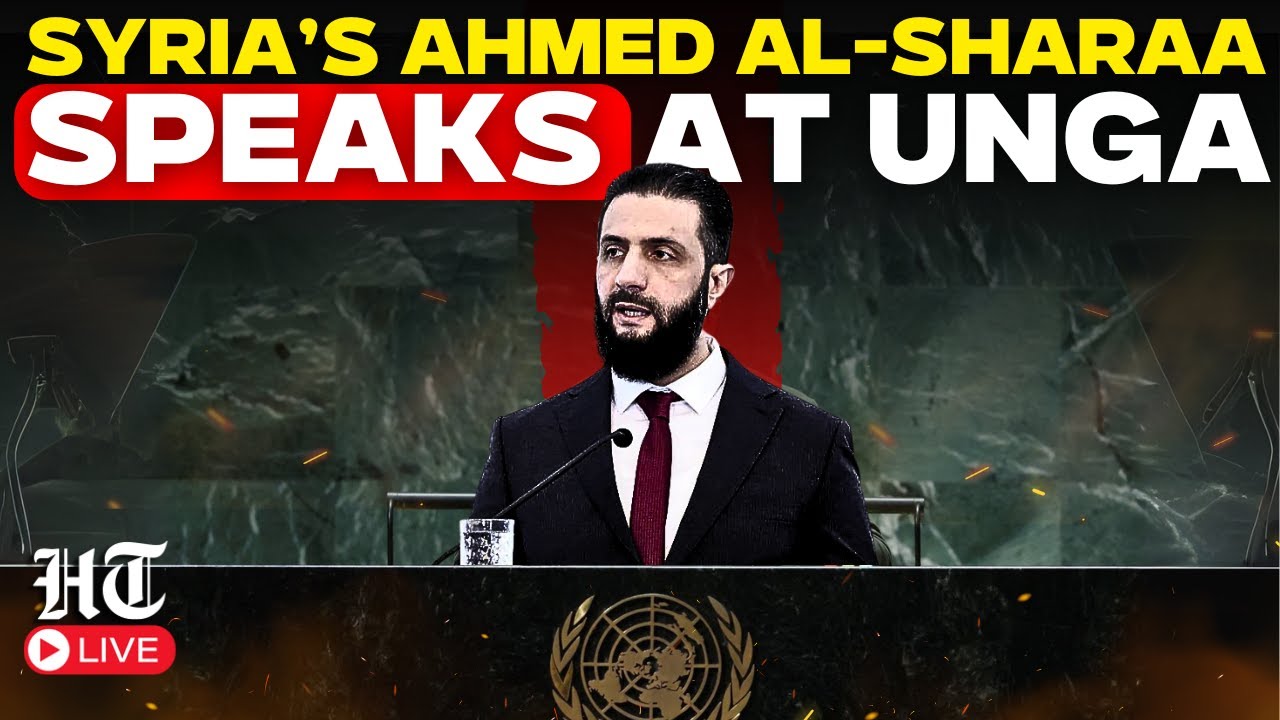 Al-Sharaa UN Speech LIVE: Syrian President Ahmed Al-Sharaa Speaks At ...