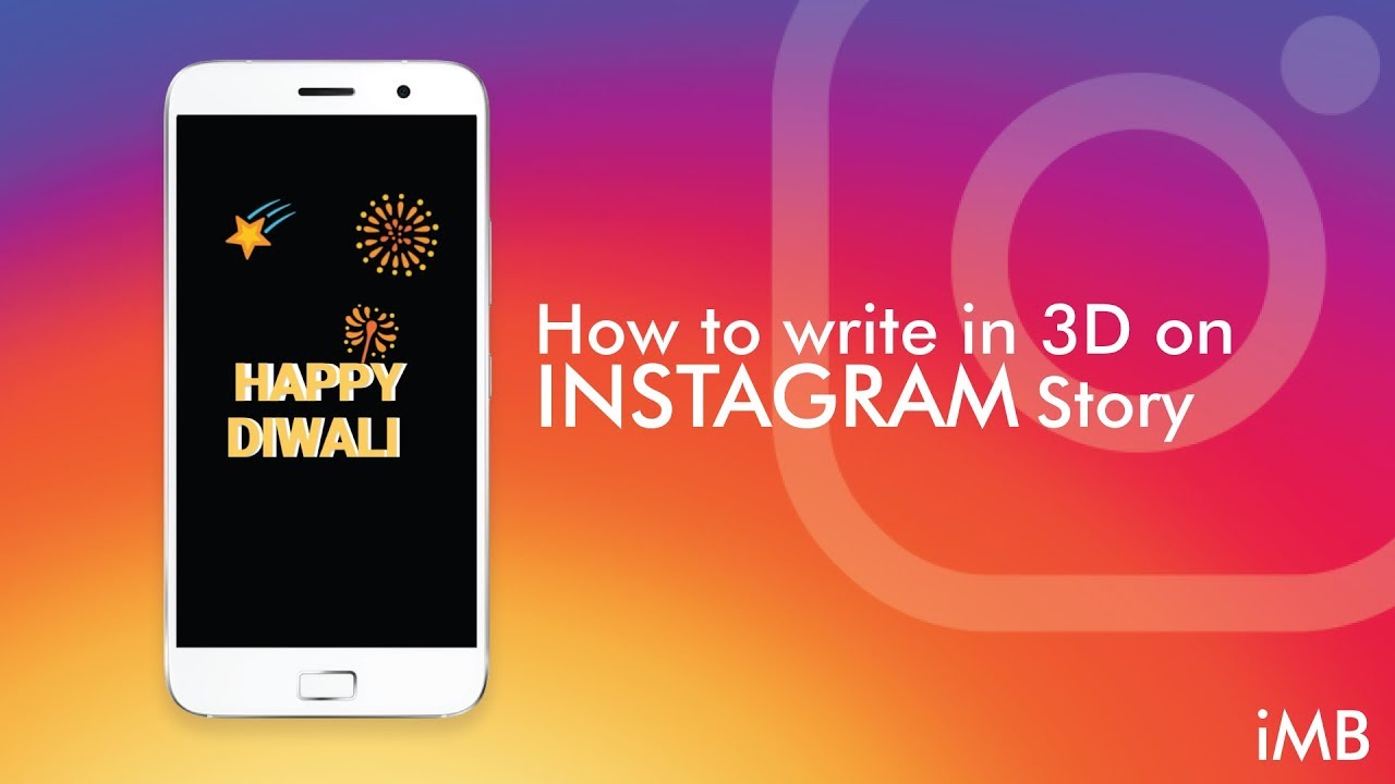 How to write in 27D on Instagram Story - YouTube