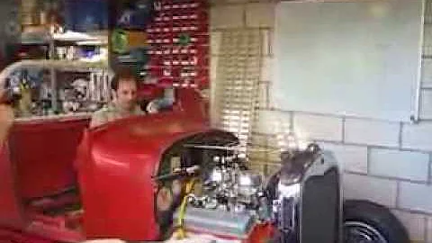 Dean Lowe Roadster Pickup engine first run. 1 of 2