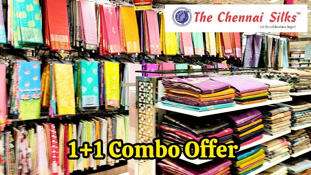 Chennai Silks 1+1 offer Saree 3 pcs Just 300 Rs Combo Saree Collection Daily office wear Cottonsaree