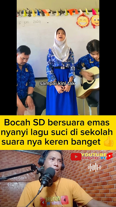 Bocah SD bersuara emas nyanyi lagu suci