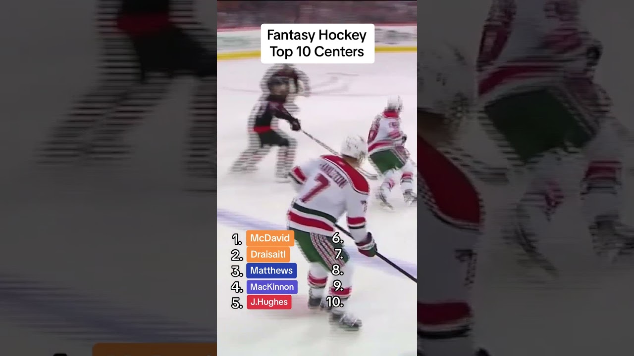 Top 10 Fantasy Hockey Centers 