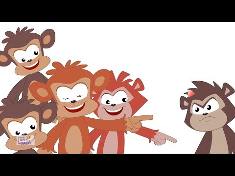 Five Little Monkeys | Nursery Rhymes For Kids | Baby Songs | Children Rhymes