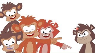 Five Little Monkeys | Nursery Rhymes For Kids | Baby Songs | Children Rhymes