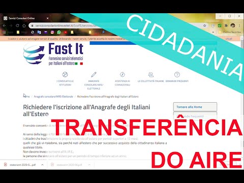 Como transferir o Aire - sua residencia da Itália para outro país.