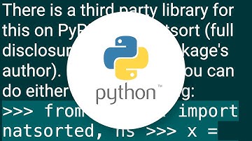 Is there a built in function for string natural sort?