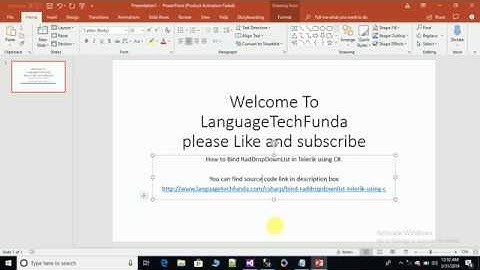 How to Bind RadDropDownList in Telerik using C#.