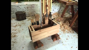A traditional style Japanese Sliding Tool box build (formerly an old IKEA shelf)