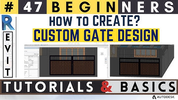 #47 Beginners / Creating Gate Design / Main Gate / Revit Tutorials & Basics / #revit #createghar