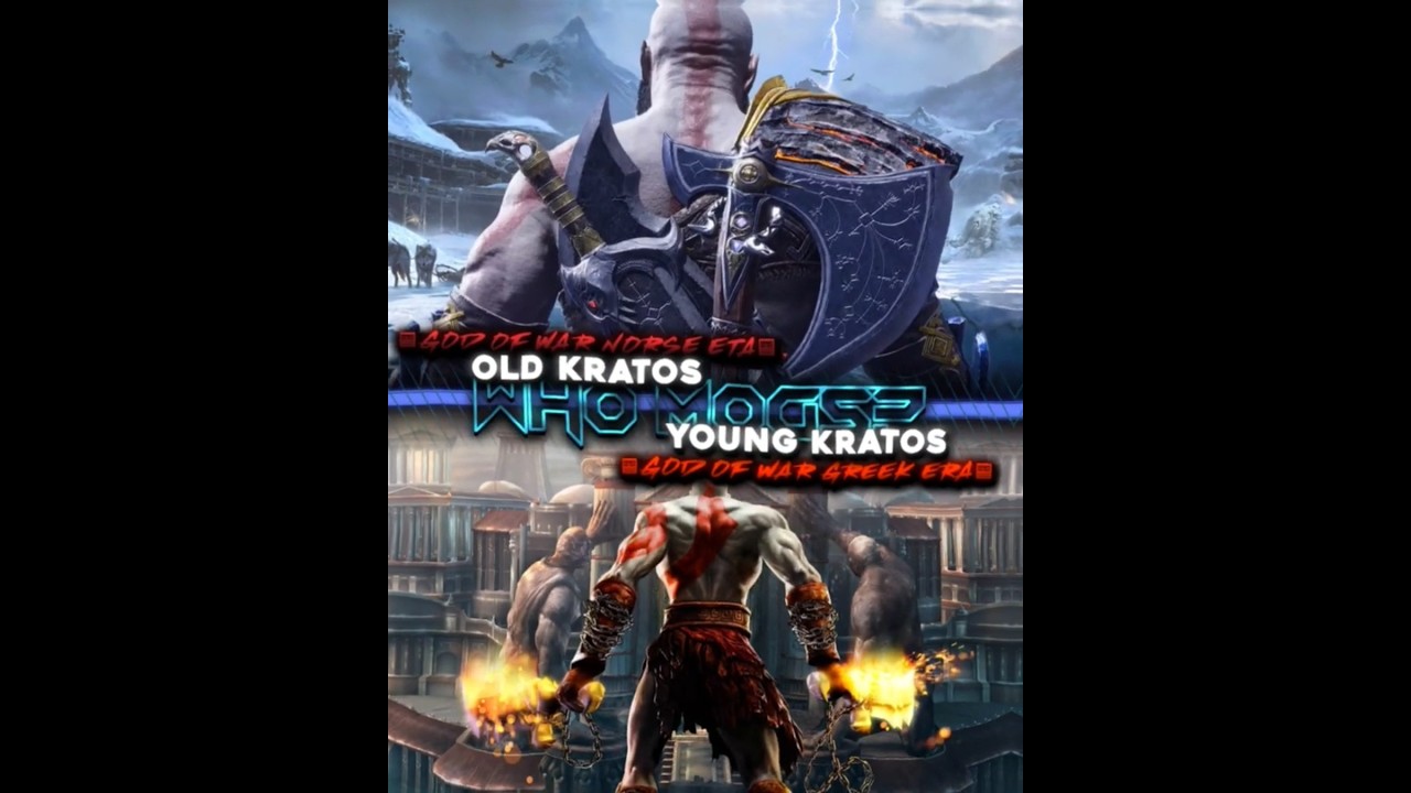 Old Kratos vs Young Kratos (Mog Battle) II 