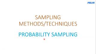 Sampling Methods: How to perform Simple Random, Systematic, Stratified and Cluster Sampling. Net Worth