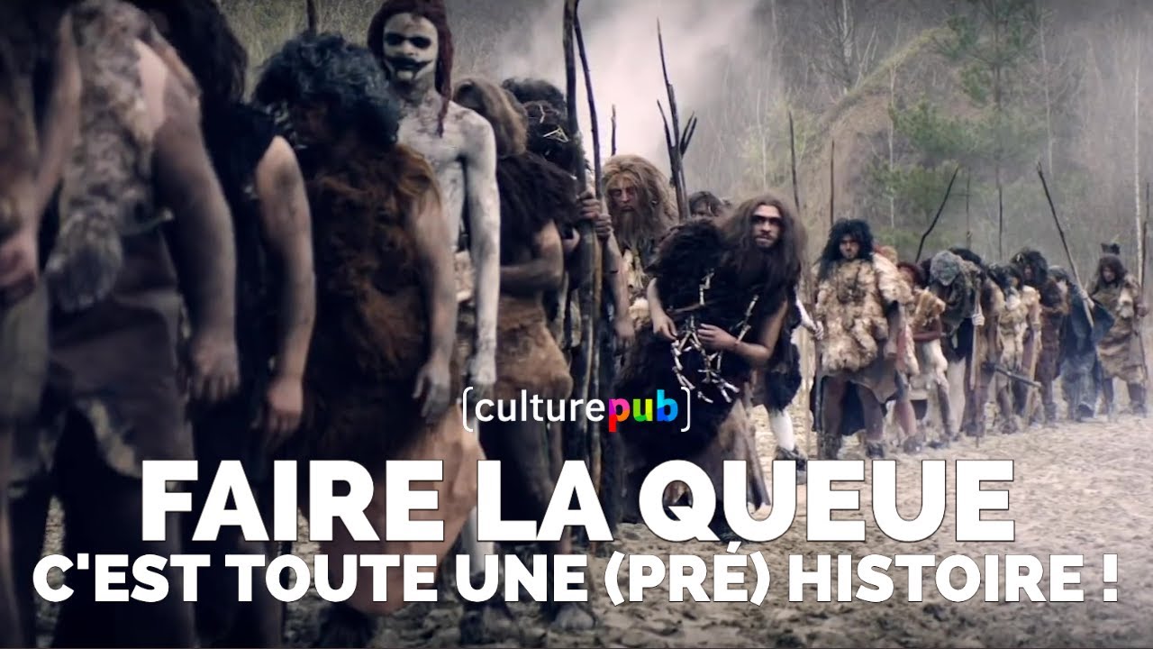 Faire la queue, c'est toute une (pré)histoire ! (Monoprix)