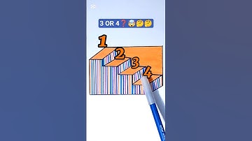 Hoeveel trappen? #shorts #trending #youtubeshorts #3d #drawing #short