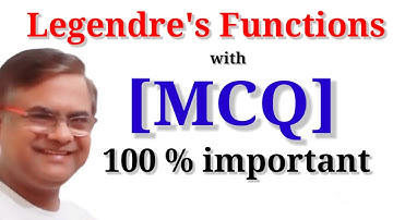 MCQ, LEGENDRE POLYNOMIALS FUNCTION, LEGENDRE FUNCTIONS #BscMaths