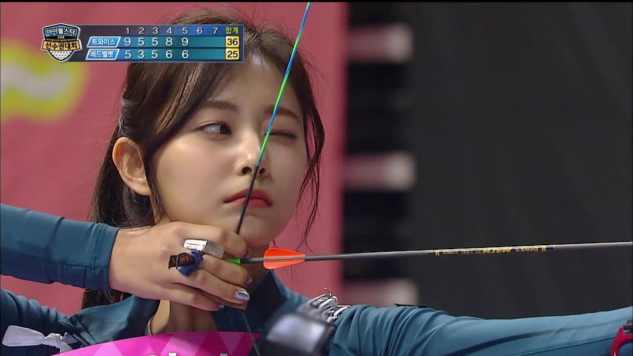 Tvpp Tzuyu Twice Vs Irene Red Velvet Match Of Archery Goddesses Idol Championship 2018 Youtube