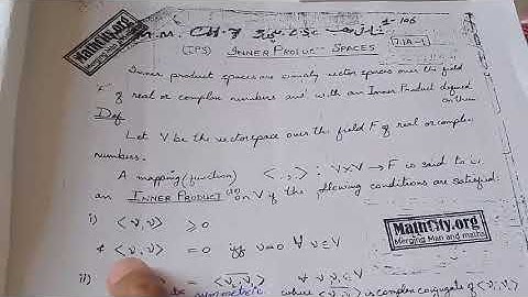 Exercise 7.1 part 1(Article) || Mathematical Method By S.M Yusuf