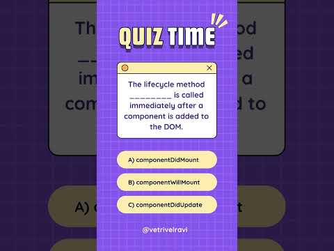 React Quiz: Lifecycle