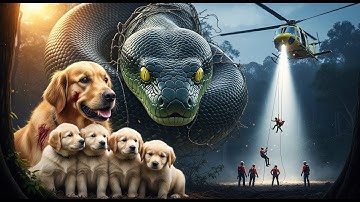 EMERGENCY RESCUE: Giant Python Attacks Mother Dog & Puppies | Heroic Team Saves Lives