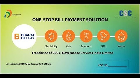 CSC-BBPS Agent Code How To Active.