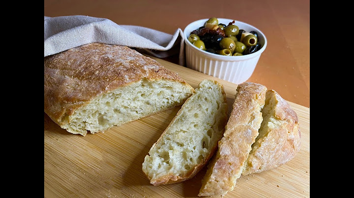 How to make Italian Ciabatta Bread, NO KNEAD | Homemade Ciabatta Bread