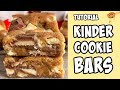 Kinder chocolate cookie dough bars tutorial shorts