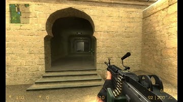 Counter Strike Source Gameplay With Machine Gun