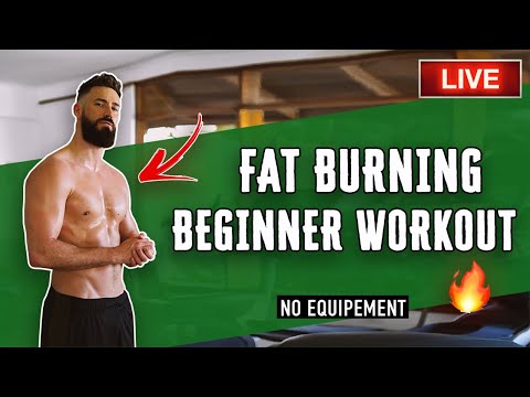 Live : FAT BURNING Beginner Workout No equipment | #1MonthConfinement