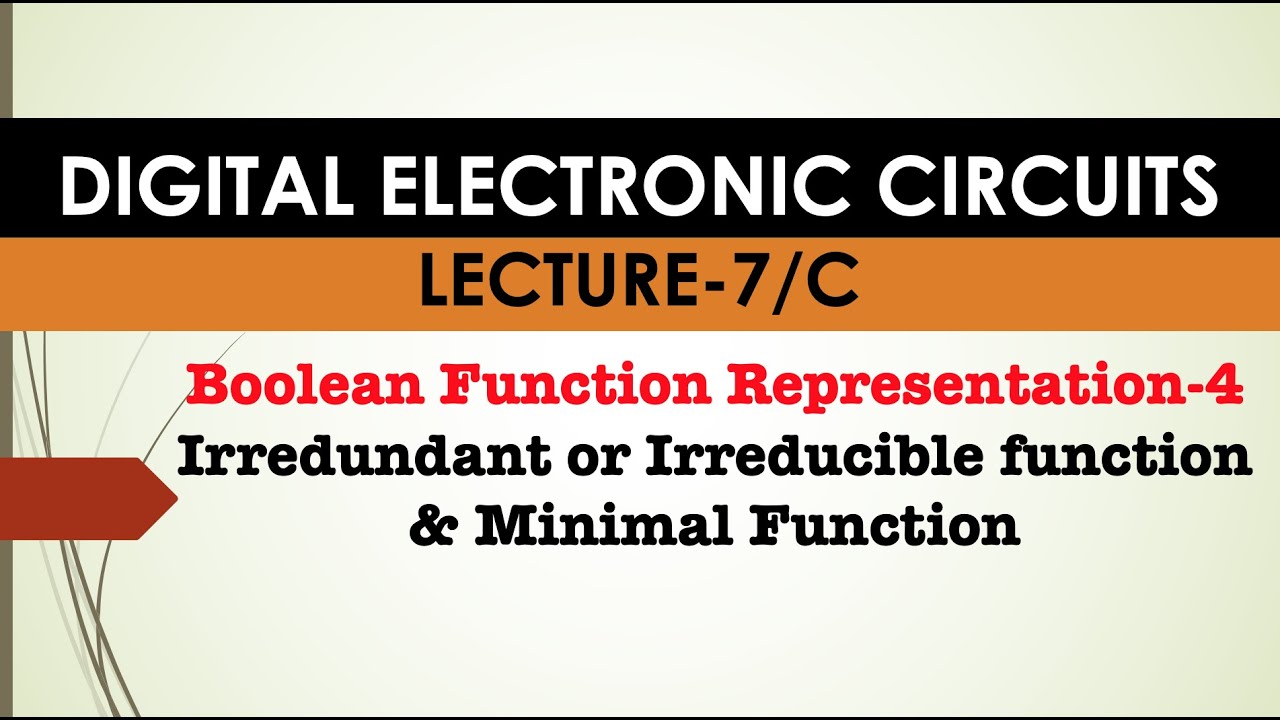 Digital Electronic Circuits-7/C - YouTube