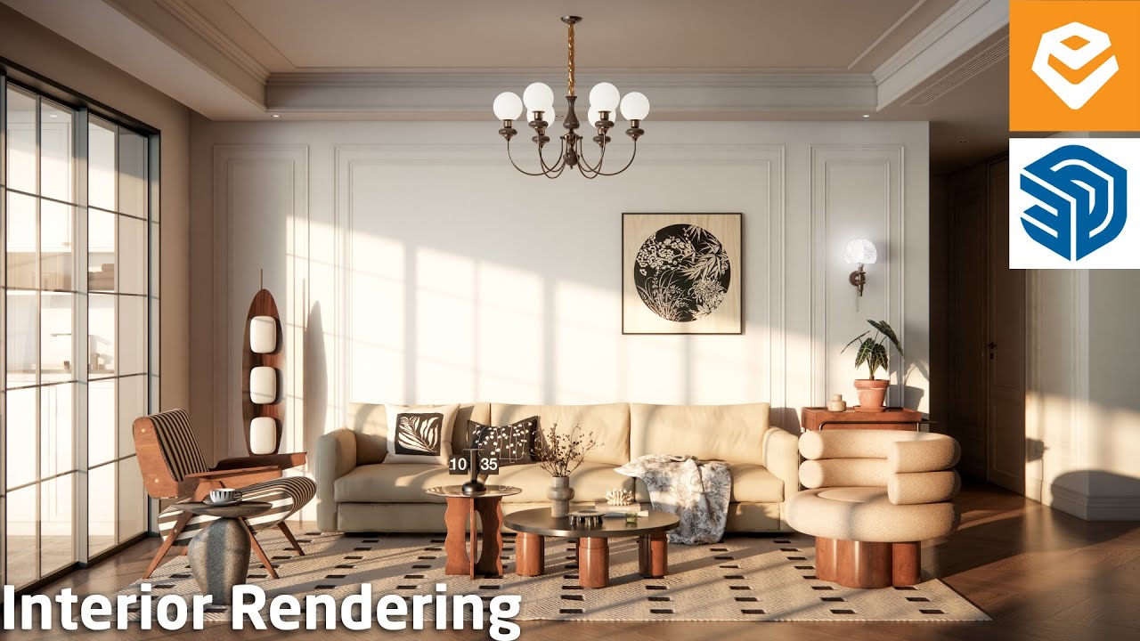 Enscape 4.6 For SketchUp | 068 Easily Realistic Interior Rendering ...