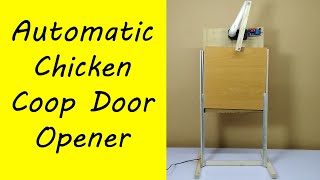 diy automatic chicken coop door opener build