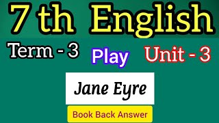 7th english term 3 unit 3 play Jane Eyre book back answer