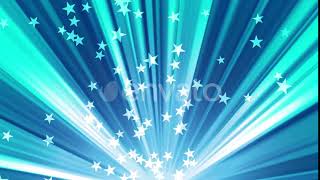 Blue Rising Stars and Rays | Motion Graphics - Videohive template