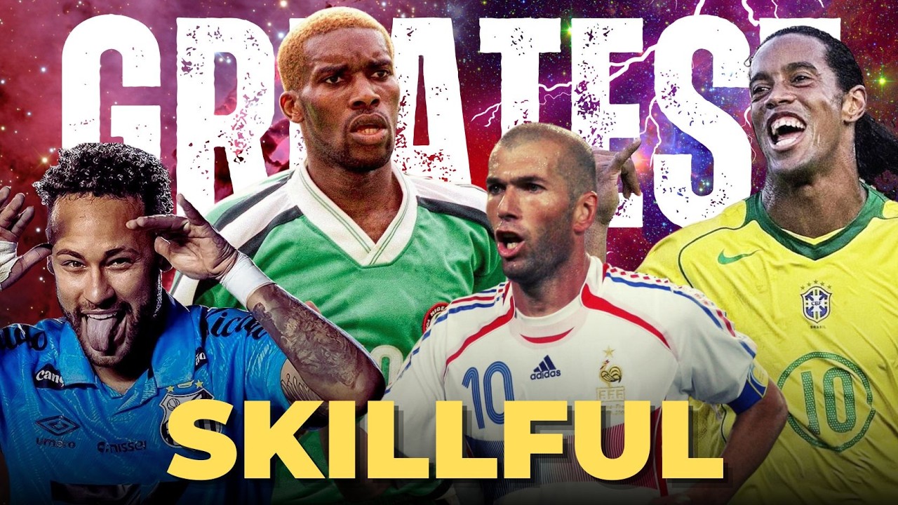⚡ 10 Most Skillful Players in Football History 🪄 | Ronaldinho, Messi ...