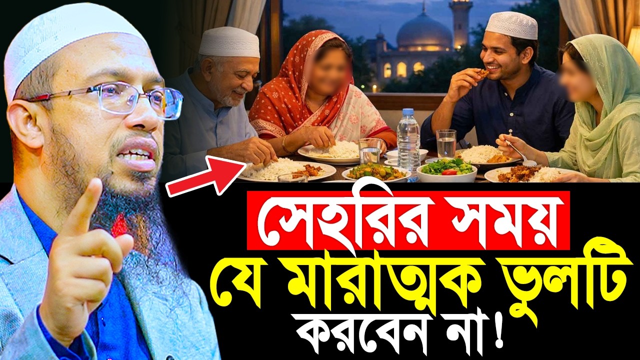 সেহরির সময় যে মারাত্মক ভুলটি করবেন না! Shaikh Ahmadullah New Waz। শায়খ আহমাদুল্লাহ প্রশ্ন উত্তর