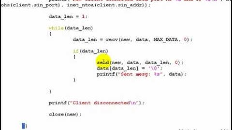 Tcp Echo Server Using Sockets
