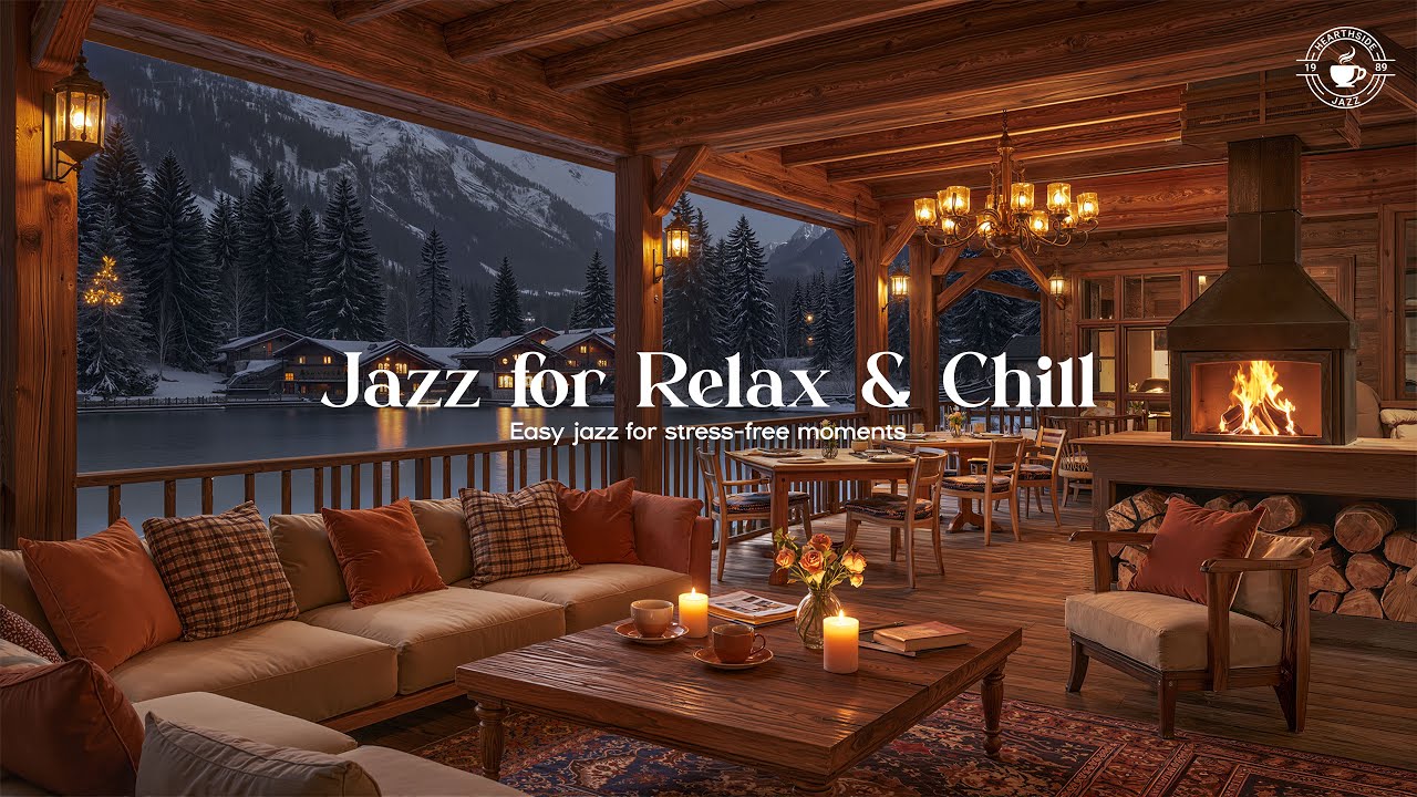 Jazz for Relax & Chill 🔥 4K Smooth Jazz for Cozy Evenings & Stress-Free Moments