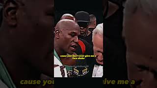Floyd Mayweather Argues with Larry Merchant "You never give me a fair shake"